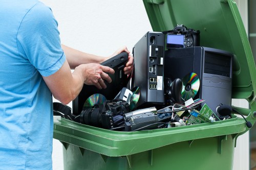 Dedicated team members handling business waste in Thamesmead