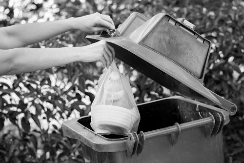 Eco-friendly disposal of cleared items